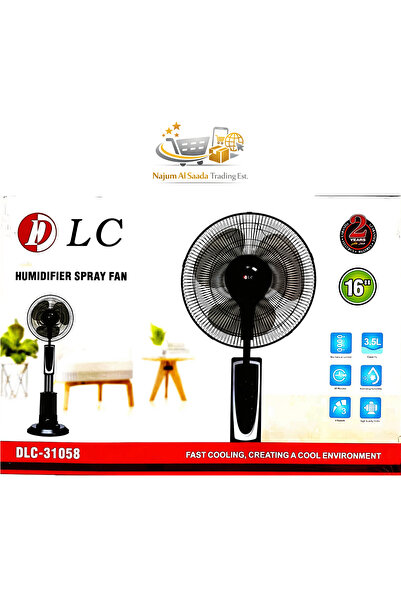 Generic DLC 16 Inch Humidifier Spray Fan 3.5L Water Tank Standing Mist Fan, 6...