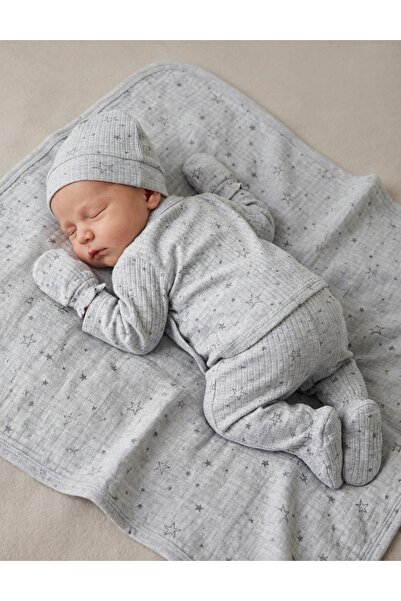 MiniKids 6-piece baby set, Stars, gray