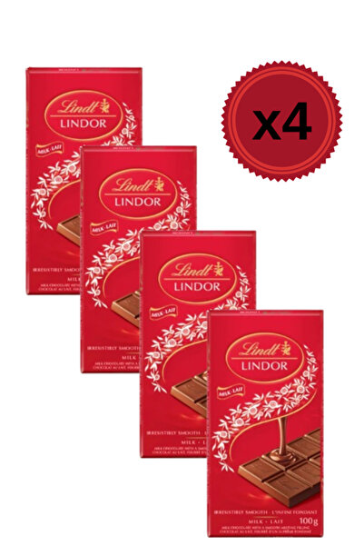 Lindt 4 x Ciocolata cu lapte 100 gr