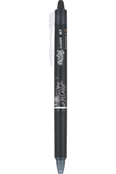 Pilot FriXion Clicker 0.7 mm, Erasable Gel Pens, Fine Point (6-Pack, Black/Blue)