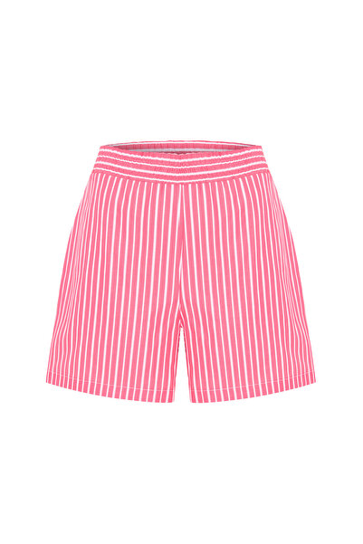 Mudo Striped Mini Shorts with Elastic Waist