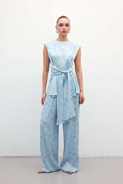 Sateen Παντελόνι Camila - Μπλε του μωρού