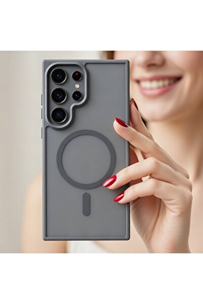 Lopard Samsung Galaxy S26 Ultra Kılıf Kablosuz Şarj Uyumlu Mat Arka Yüzey Sio...