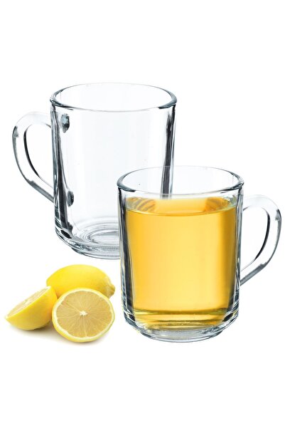 KADAX Glasses for Tea, Coffee, Beverages with Handles, Set of 2 Glasses, 240ml