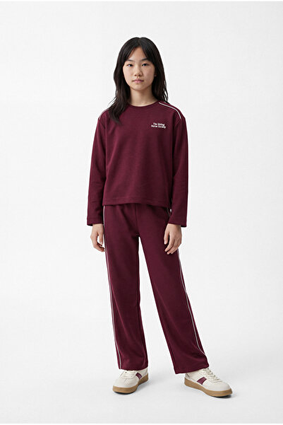 PAULMARK Devojčice, pantalone sa bočnim prugama