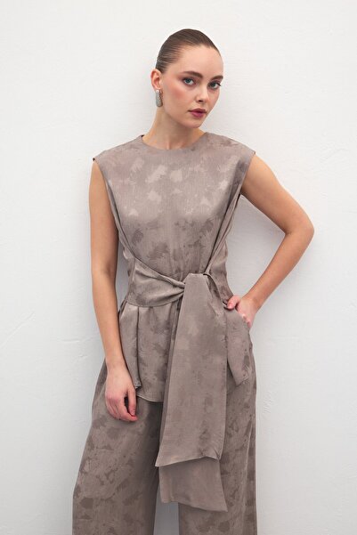 Sateen Camila Bluz - Mink