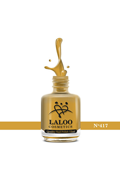 Laloo Cosmetics No. 417 Mustard Yellow| Laloo classic nail polish 15 ml