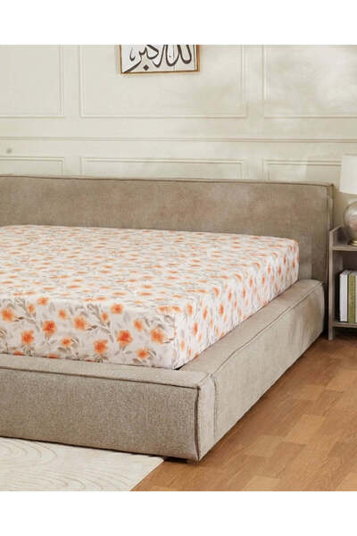 REDTAG ملاءة مطاطية مطبوع بنقوش زهور صفراء (مقاس مفرد)