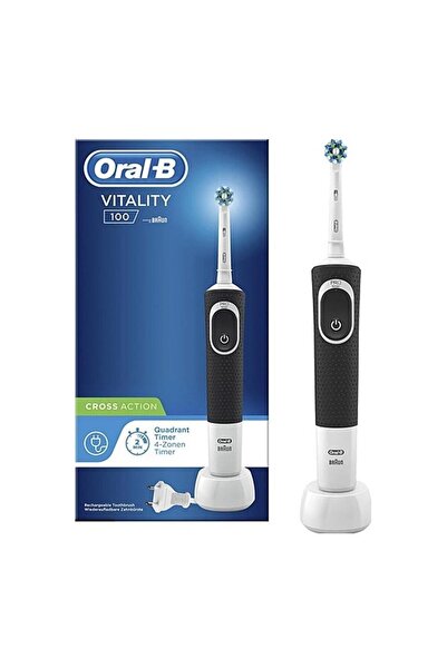 Oral-B Vitality 100 Cross Action Siyah Şarjlı Diş Fırçası