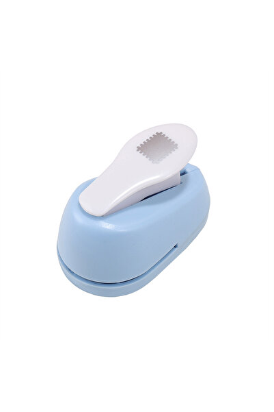 Choice5 Blue trumpet Stamp Shaped Paper Punch, Portable Hole Puncher for Craf...