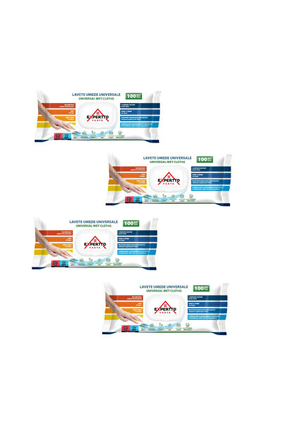 Expertto forte Set Servetele umede universale Expertto Forte, bicarbonat si o...