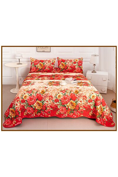 CHIRASO Reversible Quilted Bedspread Set, 2 Sides, 3 Pieces, 220x240 cm, 2 Pi...