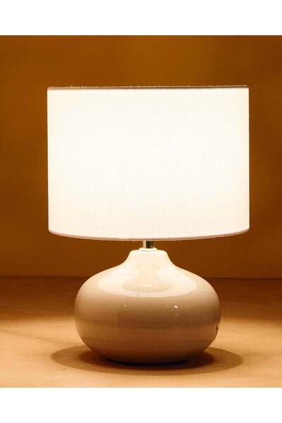 REDTAG مصباح طاولة من السيراميك البيج