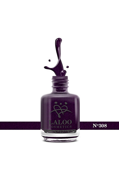 Laloo Cosmetics № 308 Тъмно лилаво| Laloo класически лак за нокти 15 мл