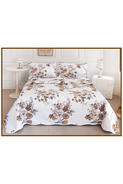 CHIRASO Reversible Quilted Bedspread Set, 2 Sides, 3 Pieces, 220x240 cm, 2 Pi...