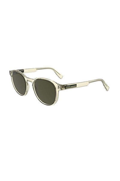 Lacoste L 6055S 750 51 Unisex Oval Şeffaf Sarı Kemik Güneş Gözlüğü