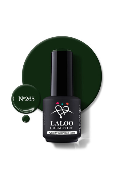 Laloo Cosmetics 265 Dark Pine Green | Laloo gel polish 15ml