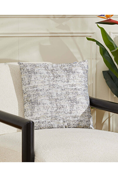 REDTAG وسادة قماش جاكار الرمادي ذو ملمس بارز