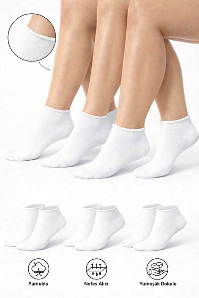 Ducks Socks Cotton Women's Non-Elastic White Short Socks Stitch-Free Premium ...