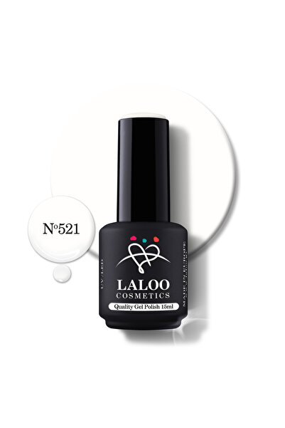 Laloo Cosmetics 521 Candy White | Laloo gel polish 15ml