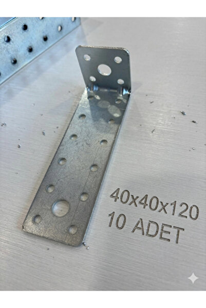BAŞKAN YAPI HIRDAVAT Metal Köşebent 40x40x120 mm Mobilya Dolap Duvar Sabitlem...