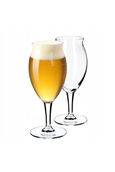 KADAX Beer Mug Beer Glass Beer Mugs Glass Tall Goblet 410 ml 2 pcs