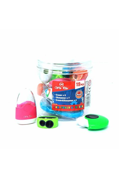 Staedtler Win Plus Eraser 8's + Sharpener 7's + Eraser with Sharpener 4's