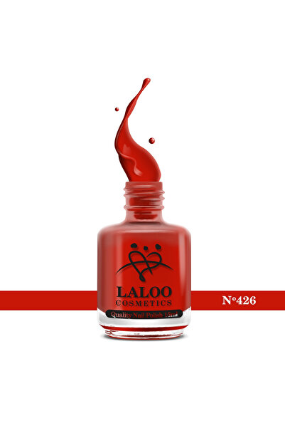 Laloo Cosmetics No. 426 Claret Red| Laloo classic nail polish 15 ml