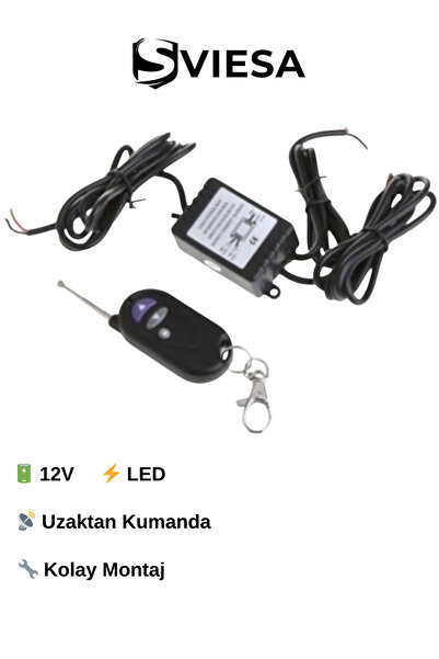Sviesa LED Çakar Modülü 16 Fonksiyon Uzaktan Kumandalı 12V Araç