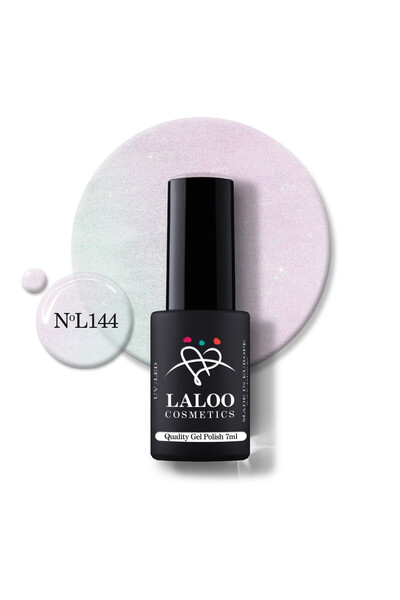 Laloo Cosmetics 144 Mermaid Effect semi-sheer pink | Laloo gel polish 7ml