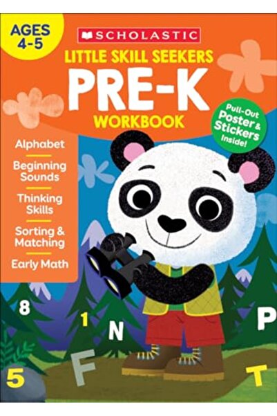 Scholastic Us كتاب تمارين ما قبل الروضة: باحثو المهارات الصغار