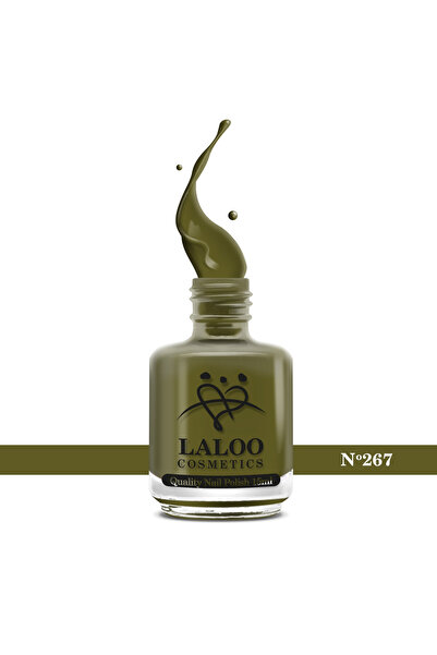 Laloo Cosmetics No.267 Army Green| Oja clasica Laloo 15 ml