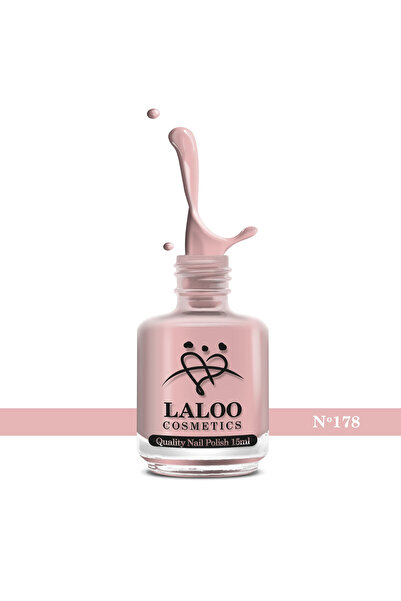 Laloo Cosmetics No. 178 Nude| Laloo classic nail polish 15 ml
