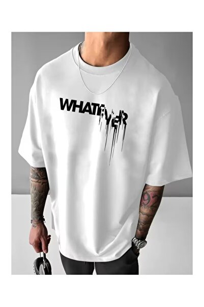 WOODROFFE Tricou unisex WhatEver cu imprimeu supradimensionat Lejer