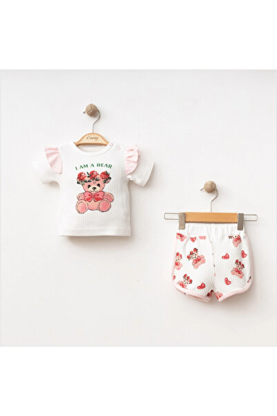 Micii Ștrumfi Set Teddy Rose pentru fete - 100% bumbac premium