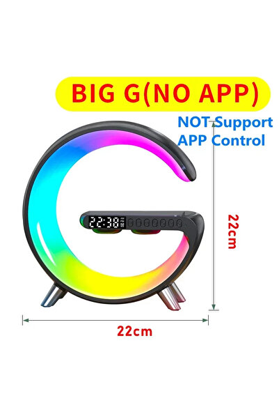 Choice1 Big G Black NO APP LED Smart Wake Up Light RGB Night Light with Bluet...