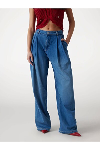 Guess Linen-blend loose-fit jeans