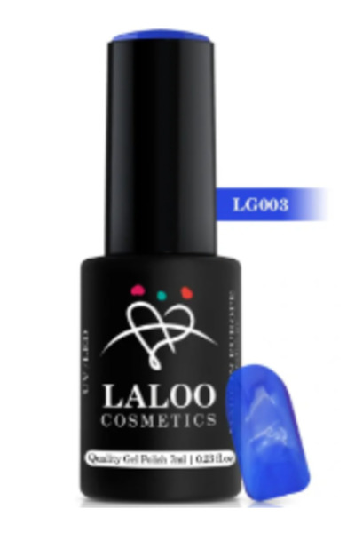 Laloo Cosmetics Полуперманентен лак за нокти със стъклен ефект СИН n3 Laloo 7 мл