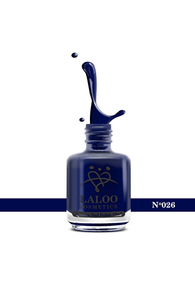 Laloo Cosmetics No.026 Blue Black| Oja clasica Laloo 15 ml