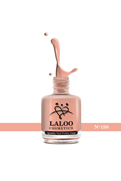 Laloo Cosmetics No.198 Nude Beige| Laloo classic nail polish 15 ml