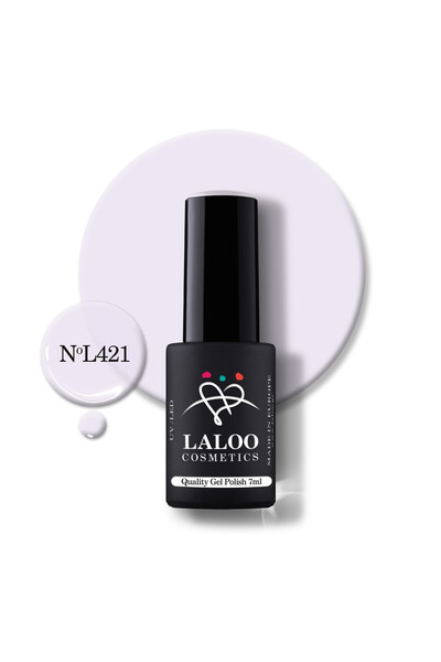 Laloo Cosmetics L421 Ice Purple French Laloo nail polish 7ml