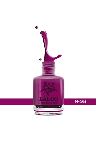 Laloo Cosmetics No. 284 Dark Magenta| Laloo classic nail polish 15 ml
