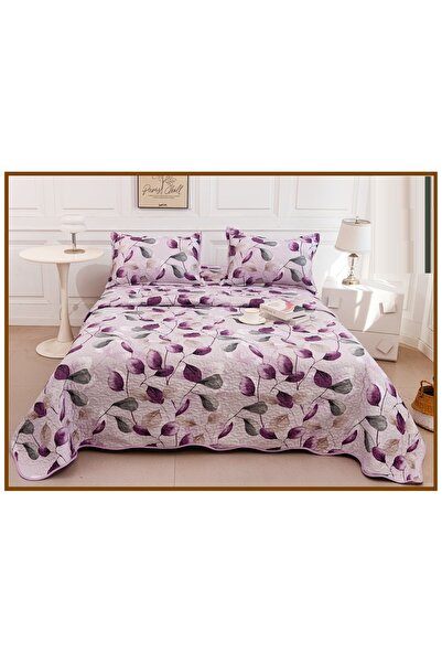 CHIRASO Reversible Quilted Bedspread Set, 2 Sides, 3 Pieces, 220x240 cm, 2 Pi...