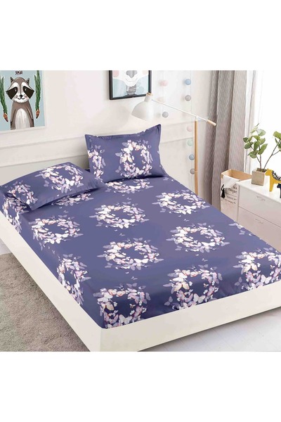 OEM Bed cover and 2 pillowcases, 2 people, 3 pieces, 180x200cm, Multicolor