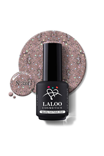 Laloo Cosmetics 324 Bronze Glitter | Laloo gel polish 15ml