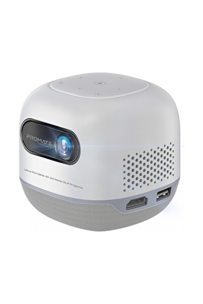 Promate CubeCast-2 Digital Mini Projector DLP, 720p Native, 4K@60Hz, Bluetoot...