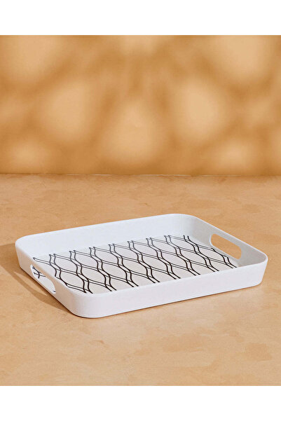 REDTAG Grey Bamboo Rectangle Serving Tray