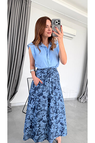 pelin yıldız butik Anita Kısa Kollu Vatkalı Gömlek