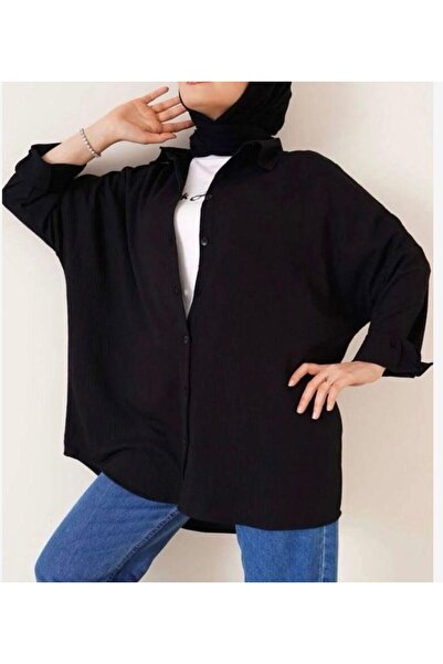 modasindoma Women's Oversize Shirt Black