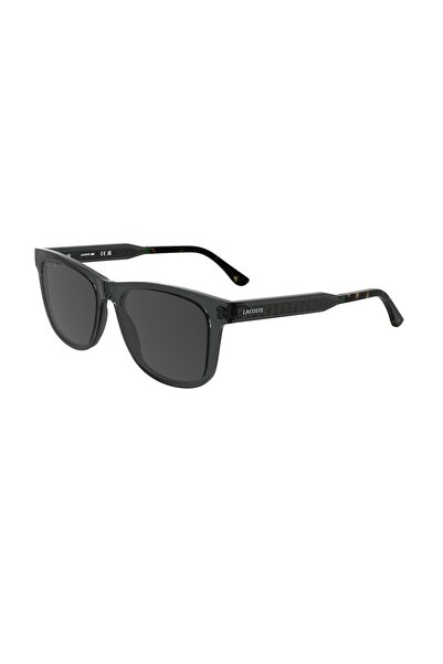 Lacoste L 6060S 035 54 Unisex Rectangular Transparent Gray Bone Sunglasses